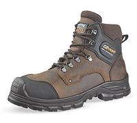 JALLATTE - Chaussures de sécurité hautes marron et noire JALFIR SAS S3 CI AN SRC 41 - Marron/Noir