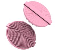 Jalopink Brosse pour le corps en silicone pour femme, plus hygiénique que le luffa traditionnel, mousse bien, longue durée, brosse exfoliante douce pour hommes, bébés et peaux sensibles (Rose-US)