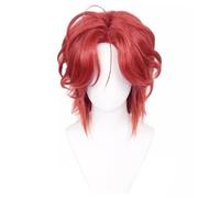 JALopy Anime Perruque Diabolik Lovers Laito Sakamaki Cosplay Perruque,Short Red Brown Perruque,Halloween Perruque,pour Carnaval Noël,Quotidien Perruque