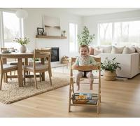 JALUDesignDE Hauck Adaptateur de chaise haute pour IKEA Trofast, support de rangement pour boîte et panier grillagé, solution d'organisation peu encombrante, blanc