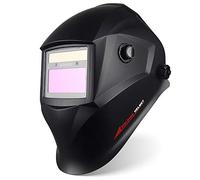 JALUWELD Masque De Soudure Automatique,Casque Soudure Auto Assombrissement Solaire Grande Vue Casque de Soudure DIN 9-13 Arc Tig Mig(avec 5 Protecteurs)