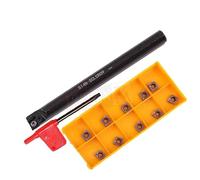 JALYKA Outils de Coupe CNC S12M S14N S16Q S18Q SCLCR06 SCLCR09, Porte-Outil de Tournage Interne CCMT060204 CCMT09T304 Insertion 1 pièce(S18Q-SCLCR09,CCMT09T304 VP15TF)