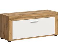 Jam banc 1 abattant blanc, chêneReproduction.
