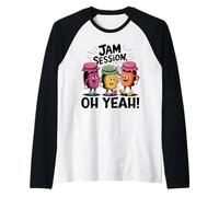 Jam Session, jeu de mots amusant, trois jams qui s'éclatent ! Ah oui ! Manche Raglan