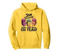 Jam Session, jeu de mots amusant, trois jams qui s'éclatent ! Ah oui ! Sweat à Capuche