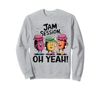 Jam Session, jeu de mots amusant, trois jams qui s'éclatent ! Ah oui ! Sweatshirt
