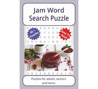 Jam Word Search Puzzle: Word searches about Jam, with easy to read print | 6 x 9 inches. 110 pages | 50+ puzzles _ Gifts for Vacations, Holidays.