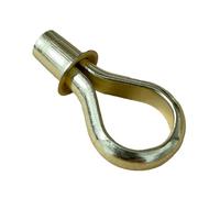 JAM2DAY Lot de 4 supports et douilles pour étagère en laiton style banjo