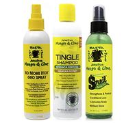 Jamacican Mango & Lime No More Itch Grow Grow 8oz avec Tingle Shampoo 8oz & Sproil Stimulating Spray Oil 8oz