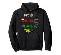 Jamaica Christmas Naughty Nice Check List Jamaican Sweat à Capuche