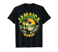 Jamaica One Love No Problem Depuis 1982 Reggae T-Shirt Graphique avec Valeur, Homme, Noir, XL