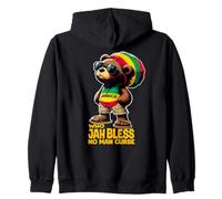 Jamaica Ourson Rasta Mignon Jah Bless Reggae Roots Sweat à Capuche