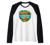 Jamaica Vibes Only Tropical Island Mood, Beach Life Manche Raglan