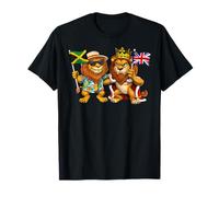 Jamaïque Royaume-Uni Drapeau Angleterre Britannique Racines T-Shirt