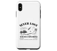 Jamais Perdu, Toujours en Train d'explorer Hors Ligne et en Vie (Nature Graphic) Coque pour iPhone XS Max