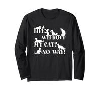 Jamais sans Chaton et J'adore Mes Chatons Catlover Manche Longue