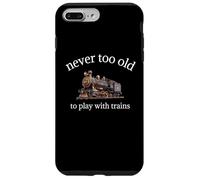 Jamais trop Vieux pour Jouer avec Les Trains - Superbe Train Miniature Coque pour iPhone 7 Plus/8 Plus