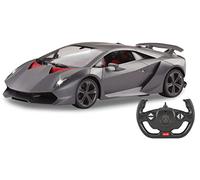 JAMARA 402112 Lamborghini Sesto Elemento 1:14 2,4 GHz sous Licence Officielle, intérieur détaillé, Peinture fidèle à l'original, Voiture RC télécommandée, Gris