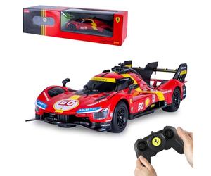 JAMARA 402247 Ferrari 499P 1:24 2,4 GHz Voiture télécommandée pour Enfants avec télécommande, modèle de Voiture, Cadeau pour Enfants, réglage Manuel de la Direction