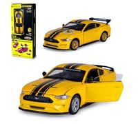 JAMARA 402610 Ford Mustang GT Diecast 1:42 - Jouet de Voiture Miniature pour Enfant, idée Cadeau pour Enfants, Portes Ouvertes/Fermeture Manuelle, Tuning