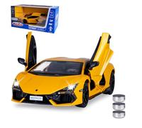 JAMARA 402617 Lamborghini Revuelto Diecast 1:24 avec Piles Bouton - Jouet Miniature pour Enfants, idée Cadeau pour Enfants, Portes Ouverture/Fermeture Manuelle