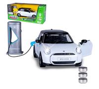 JAMARA 402620 Mini Cooper Diecast 1:28 avec Piles Bouton - Jouet Miniature pour Enfant, idée Cadeau pour Enfants, Portes, Ouverture/Fermeture Manuelle, lumière LED