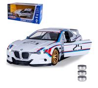 JAMARA 402621 BMW 3.0 CSL Hommage R Diecast 1:24 avec Piles Bouton - Jouet Miniature pour Enfants, idée Cadeau pour Enfants, Portes Ouverture/Fermeture Manuelle