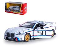 JAMARA 402623 BMW 3.0 CSL Diecast 1:42 avec Piles Bouton - Jouet Miniature pour Enfants, idée Cadeau pour Enfants, Portes Ouverture/Fermeture Manuelle