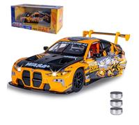 JAMARA 402627 BMW M4 GT3 Diecast 1:24 avec Piles Bouton - Jouet Miniature pour Enfant - Idée Cadeau pour Enfants - Ouverture/Fermeture Manuelle des Portes
