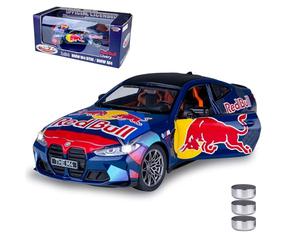 JAMARA 402628 BMW M4 Diecast 1:24 avec Piles Bouton, Jouet de Voiture pour Enfants, modèle de véhicule Miniature, Cadeau pour Enfants, Portes, Ouverture/Fermeture Manuelle, lumière