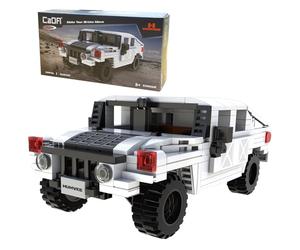 JAMARA 402853 CADA Humvee 1:24 Bricks, Voiture Jouet à partir de 8 Ans, Jouet Technique pour Enfants, idée Cadeau pour Enfants, kit de Briques de Serrage, détails détaillés, hayon Manuel