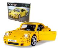 JAMARA 402854 CADA RUF CTR 2017 Yellowbird 1:12 Bricks, voiture jouet, voiture de course de sport pour enfants à partir de 8 ans, kit de briques de serrage, idée cadeau pour enfants, portes manuelles