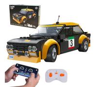 JAMARA Cada 402859 Cada Fiat Abarth 131 1:20 Briques 2,4 GHz Voiture de course de sport pour enfants à partir de 6 ans Télécommande RC Blocs de serrage Idée cadeau pour enfants