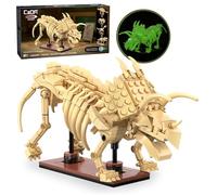 JAMARA 402890 CADA Dinosaure Fossil Tricératops Bricks, idée Cadeau pour garçon et Fille, Jouet Dinosaures pour Enfants, Jeu Jurassique, combinable avec d'autres modèles