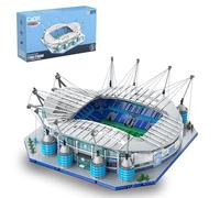 JAMARA 402904 CADA Etihad Stade Manchester City FC Bricks, à partir de 14 ans, jeu de blocs de construction, grand modèle, blocs de construction, design fidèle, lumière LED, modules présentables