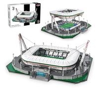 JAMARA 402905 CADA Allianz Stade Juventus Turin Bricks - À partir de 14 Ans - Jeu de Blocs de Construction - Grand modèle - Design détaillé - Lumière LED avec 8 Modes d'éclairage - Vague de Fan