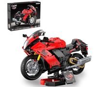 JAMARA 402911 CADA Suzuki Hayabusa Briques rouges 1:6 Briques de serrage pour moto Modèle de construction Jouet pour enfants à partir de 8 ans Technique Idée cadeau