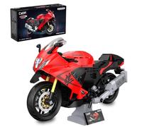 JAMARA 402927 CADA Suzuki Hayabusa 1:12 Briques Rouges Kit Technique composé de 299 Blocs de Serrage Kit de modélisme de Moto sous Licence Idée Cadeau à Monter à partir de 8 Ans