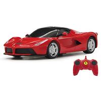 Jamara 404521 - Ferrari LaFerrari 1:24 2,4 GHz - sous Licence Officielle, jusqu'à 1 Heure de Temps de Conduite à Environ 9 km/h, détails Parfaitement recréés, Finition de qualité supérieure, Rouge