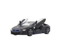 Jamara - 404570 - voiture avec porte radiocommandé - bmw i8 - noir - echelle 1/14
