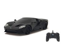 Jamara 405157 - Ford GT 1:24 Noir Mat - Voiture RC, sous Licence Officielle, env. 1 Heure de Route, 9 km/h, détails Parfaitement reproduits, intérieur détaillé, Finition de Haute qualité