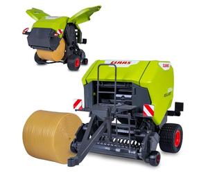 JAMARA 405237 Claas Rollant 520 Presse à balles Rondes pour Tracteur RC 1:16 - Accessoire agricole, idée Cadeau pour Enfants, Chargement et déchargement, Segments de Rouleau rotatifs manuellement