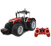 JAMARA 405301 Massey Ferguson 8S.285 1:16 Tracteur RC 2,4 GHz, Son du Moteur (désactivable), Son d'avertissement de recul, Fonction d'arrêt, 2 Roues motrices, pneus en Caoutchouc, LED Lumineuses,