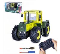 JAMARA 405341 Mercedes-Benz MB-trac 1000 1:24S Plug 2,4 GHz Tracteur jouet avec télécommande et connexion pour remorques et équipements d'agriculture Cadeau pour enfants