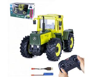 Jamara 405341 Mercedes-Benz MB-trac 1000 1:24S Plug 2,4 GHz Tracteur Jouet avec télécommande et Connexion pour remorques et équipements d'agriculture Cadeau pour Enfants