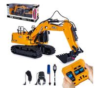 Jamara 406328 - Excavatrice JCB 1:26 2,4 GHz RC - Véhicule de Chantier télécommandé - Jouet pour Enfants à partir de 6 Ans - Idée Cadeau