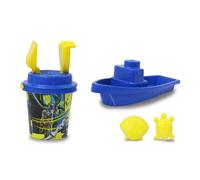 Jamara 410134 Batman Set de 7 pi ces Licence Officielle pour Seau Pelle et Manche 2 ramequins Bateau Tamis Sable Bleu