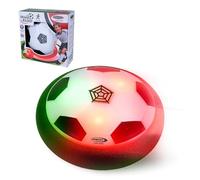 JAMARA 410220 Hover Kicker Ballon de Football d'intérieur avec lumière LED, Jouet pour Enfants à partir de 3 Ans, Ballon de Football d'intérieur Flottant avec Protection de Meubles et LED de Couleur