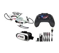 Jamara 422029 Caméra Drone 4 Rotors Quadcoptère Blanc Blanc