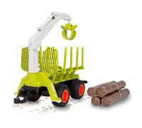 JAMARA 423256 Chariot arrière en Bois avec Bras de Grue 1:24S - Accessoires forestiers, Agriculture, Cadeau pour Enfants, complément pour modèles 1:24S, Accessoire de Montage, Facile à Clipser